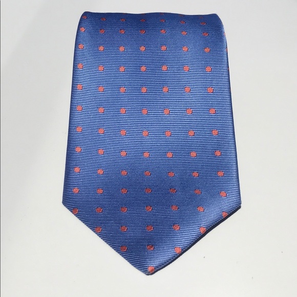Brooks Brothers Blue with Red Polka Dots Tie - Picture 6 of 6